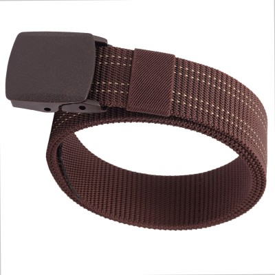 AZIBO Boys Casual, Party, Formal, Evening Brown Nylon, Canvas Belt