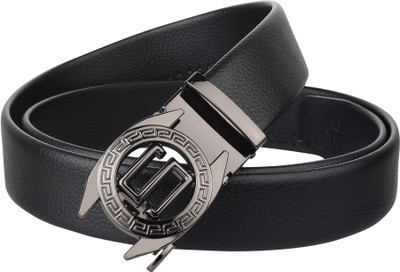 ZORO Men Formal, Party, Evening, Casual Black Artificial Leather, Texas Leatherite Belt