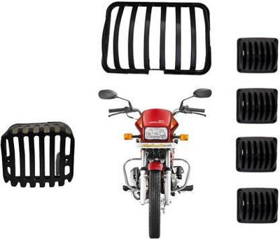 PECULIAR ZONE PZSPLENDERCOMBO6PCBLACK0269 Bike Headlight Grill(Black)