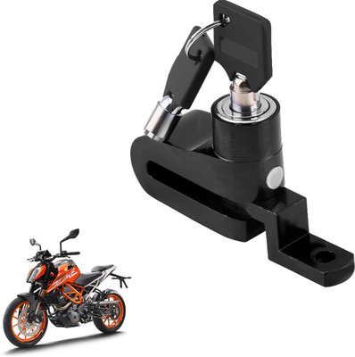 Pious DBL862Duke 390 Motorcycle Lock Security Anti Theft Bicycle Motorbike Disc Brake Lock Theft Protection DISC_BRAK_LCK_ST1_ASRTD_DSK804 Disc Lock, U Lock(Black)