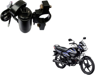 Auto Kite Motor Bike USB Mobile Charger with USB Charger Socket 2.1A 9V Splendor Nxg 2.1 A Bike Mobile Charger