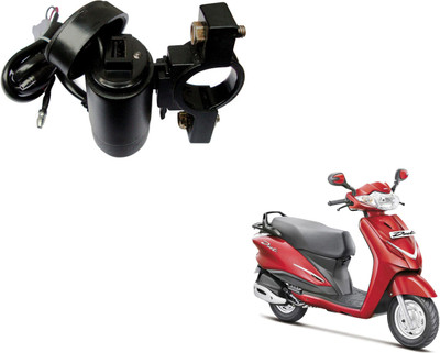 Auto Kite Motor Bike USB Mobile Charger with USB Charger Socket 2.1A 9V Duet 2.1 A Bike Mobile Charger