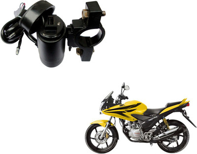 Auto Kite Motor Bike USB Mobile Charger with USB Charger Socket 2.1A 9V CBF Stunner 2.1 A Bike Mobile Charger