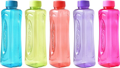 Flipkart SmartBuy Crystal Pet 1000 ml Bottle (Pack of 5, Multicolor, PET)
