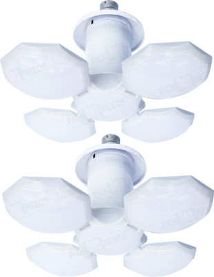 Make Ur Wish 30 W Basic Decorative B22 LED Bulb(White, Pack of 2)