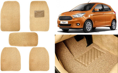 Auto Kite Plastic, PVC, Vinyl Standard Mat For  Ford Figo(Beige)
