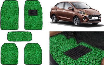 Auto Kite Plastic, PVC, Vinyl Standard Mat For  Hyundai Aura(Green)