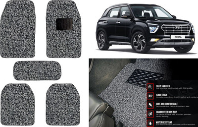 Auto Kite Plastic, PVC, Vinyl Standard Mat For  Hyundai Creta(Black, Grey)