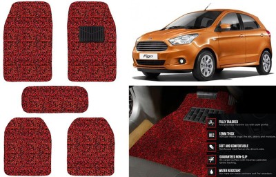 Auto Kite Plastic, PVC, Vinyl Standard Mat For  Ford Figo(Red, Black)