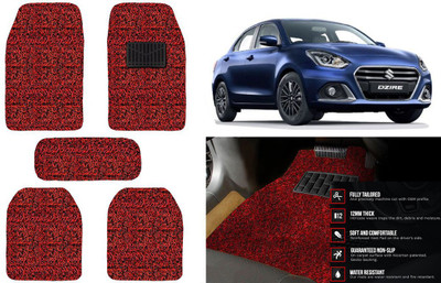 Auto Kite Plastic, PVC, Vinyl Standard Mat For  Maruti Suzuki Swift Dzire(Red, Black)
