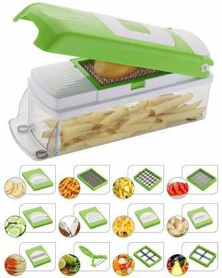 Angel Creation Multi Purpose 12 in 1 Vegetable And Fruit Cutter Greter Slicer Vegetable & Fruit Grater & Slicer(1)
