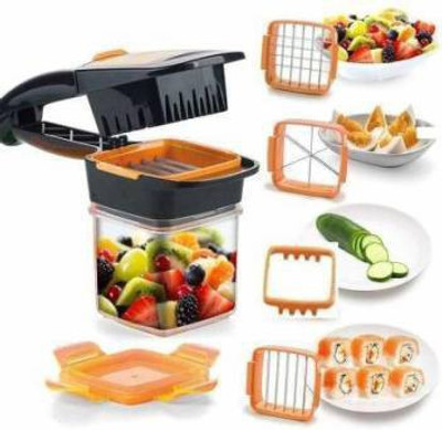 KANHAEMPIRE Vegetable Dicer Chopper Multi-Function Slicer Cutter,Grater & Peeler K2 Vegetable & Fruit Chopper(1 Set of 5 in 1 Nicer Dicer)