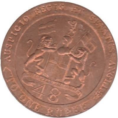 MAX 1/48 Rupee 1794 - ''UNITED EAST INDIA COMPANY'' Coin Ancient Coin Collection(1 Coins)