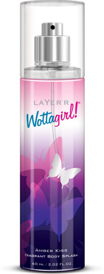 LAYER'R WOTTAGIRL! AMBER KISS 60ml Body Spray - For Women(60 ml)