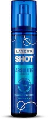 LAYER'R Shot - Absolute Series - Game Deodorant Spray  -  For Men(135 ml)