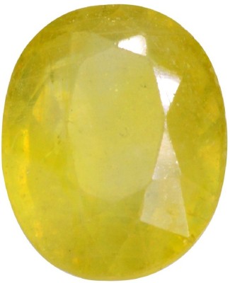 Aanya Jewels Natural Yellow Sapphire Pukhraj 5.25 RATTI Certified Energized Loose Gemstone Sapphire Stone Drops & Danglers