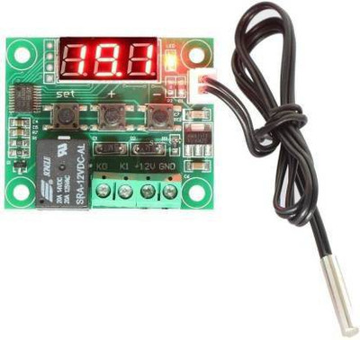 Manushre XH-W1209 DC 12V LED Digital Thermostat Temperature Control Thermometer Thermo Controller Switch Module + NTC Sensor Temperature Sensor and Controller Electronic Hobby Kit