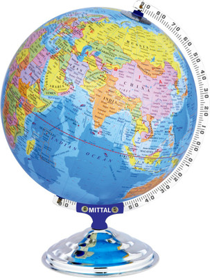 MITTAL GLOBE_12012_E TABLE TOP POLITICAL World Globe(LARGE BLUE)