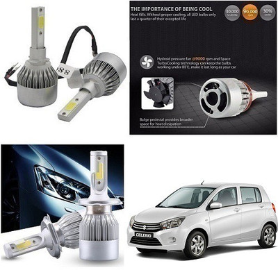 After cars Premium C6 Led Head Light 111 Headlight Car LED for Maruti Suzuki (24 V, 72 W)(Celerio, Pack of 2)