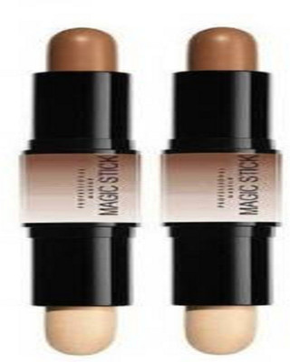 HNB23 PERFECT 2 IN 1 HIGHLIGHT & CONTOUR STICK Highlighter (ALABASTER, NUTTY) Highlighter(8743298)