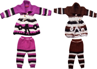 TohuBohu Baby Girls Party(Festive) Dress Pyjama(Multicolor)