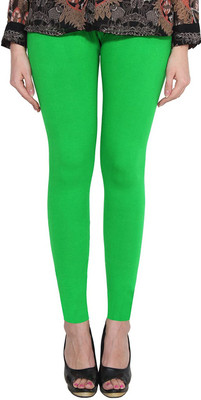Clarita Ankle Length Western Wear Legging(Green, Solid)