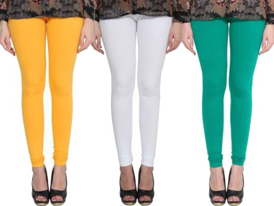 Clarita Churidar  Western Wear Legging(Yellow, White, Green, Solid)