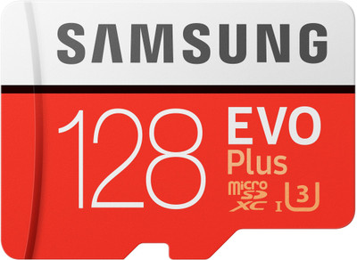 Samsung EVO Plus 128 GB MicroSDXC Class 10 100 Mbps Memory Card(With Adapter)