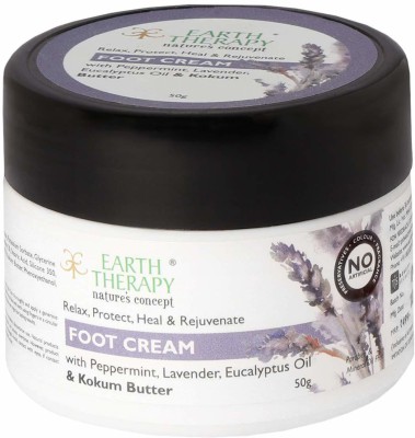 EARTH THERAPY Foot Cream For Cracked Heels, Dry Skin, Feet Repair, Knee Brightening Whitening Hydration & Ultra Healing For Women & Men(50 g)