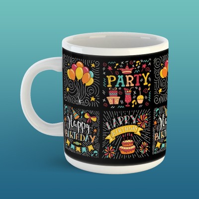 Art Attack Gallery Birthday Printed Coffee Ceramic Coffee Mug(350 ml)