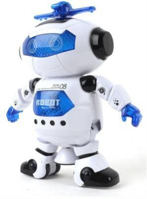 MyneeMoe Musical And Dancing Robot - 3D Lights And Very Attractive Toy (Multicolor)(Blue, White)