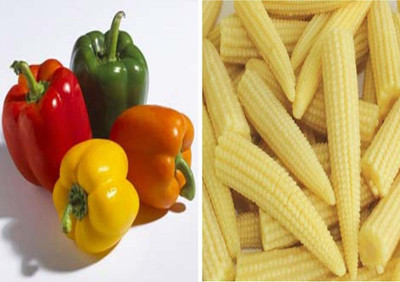 VibeX ® VXL-1306 Capsicum Mixedand Baby Corn Seeds Seed(50 per packet)