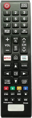 LipiWorld AA59-00607A 4K Ultra HDTV LCD LED Smart TV Remote Control (AA5900607A) with Netflix Function Compatible for  Samsung Remote Controller(Black)