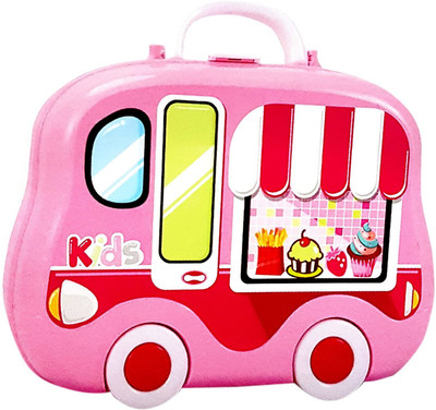 kevil KINDAR TOYS Luxury Kitchen Set with Briefcase and Accessories (Pink)