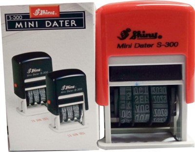 SHINY S-300 Dater stamp Self-inking(small, Black)