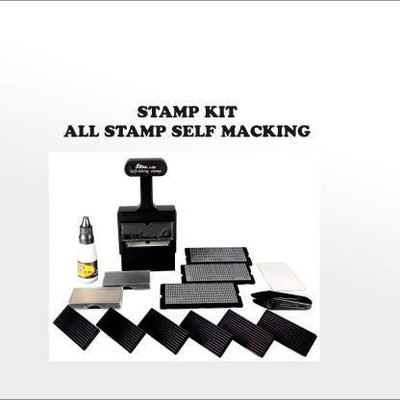 SHINY S-600 Self - Inking Printing Kit Self - Inking(Standerd, Black)
