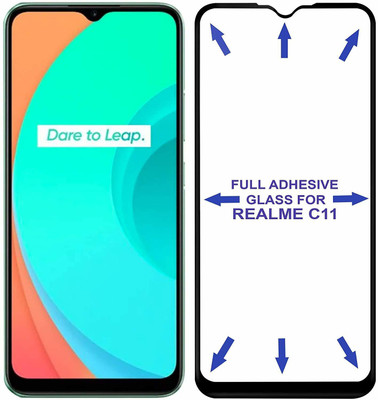 MSB Tech Edge To Edge Tempered Glass for Realme C21(Pack of 1)