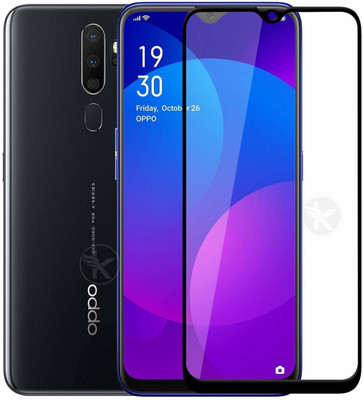 HOBBYTRONICS Edge To Edge Tempered Glass for OPPO A5 2020(Pack of 1)