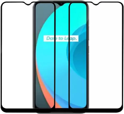 ISAAK Edge To Edge Tempered Glass for Realme C12(Pack of 2)