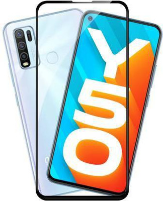 kentop Edge To Edge Tempered Glass for VIVO Y50 + 1935(Pack of 1)