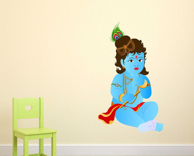 fuzzy 70 cm krishnan Self Adhesive Sticker(Pack of 1)