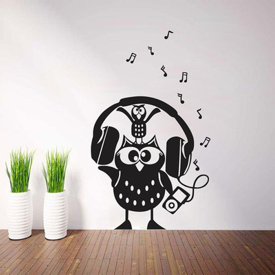 fuzzy 50 cm music Self Adhesive Sticker(Pack of 1)