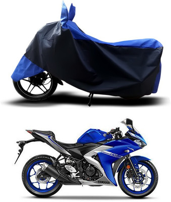 ANTHUB Two Wheeler Cover for Yamaha(YZF R3, Blue)