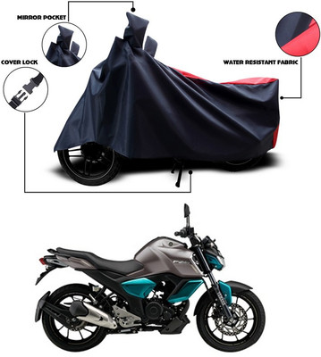 SEBONGO Two Wheeler Cover for Yamaha(FZ S V3.0 FI, Red, Blue)