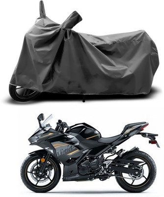 THE REAL ARV Waterproof Two Wheeler Cover for Kawasaki(Ninja, Grey)