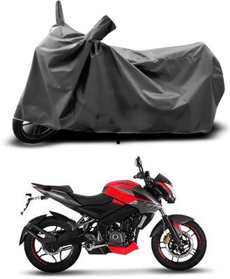 SEBONGO Two Wheeler Cover for Bajaj(Pulsar 200 NS DTS-i, Grey)
