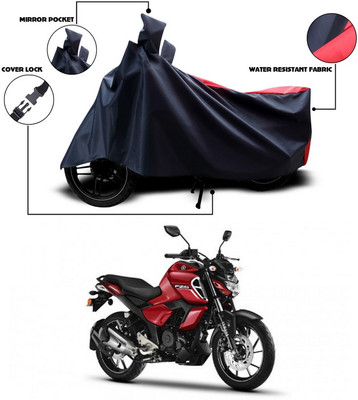 SEBONGO Two Wheeler Cover for Yamaha(FZ-S FI, Red, Blue)