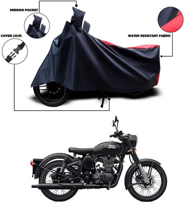 ANTHUB Two Wheeler Cover for Royal Enfield(Classic 350, Red)