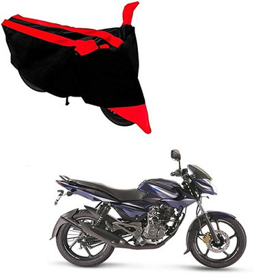 RPSENTTERPR Waterproof Two Wheeler Cover for Bajaj(Pulsar 135 LS DTS-i, Black, Red)