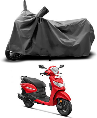 SEBONGO Waterproof Two Wheeler Cover for Hero(Pleasure+ 110, Grey)
